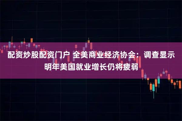配资炒股配资门户 全美商业经济协会：调查显示明年美国就业增长仍将疲弱